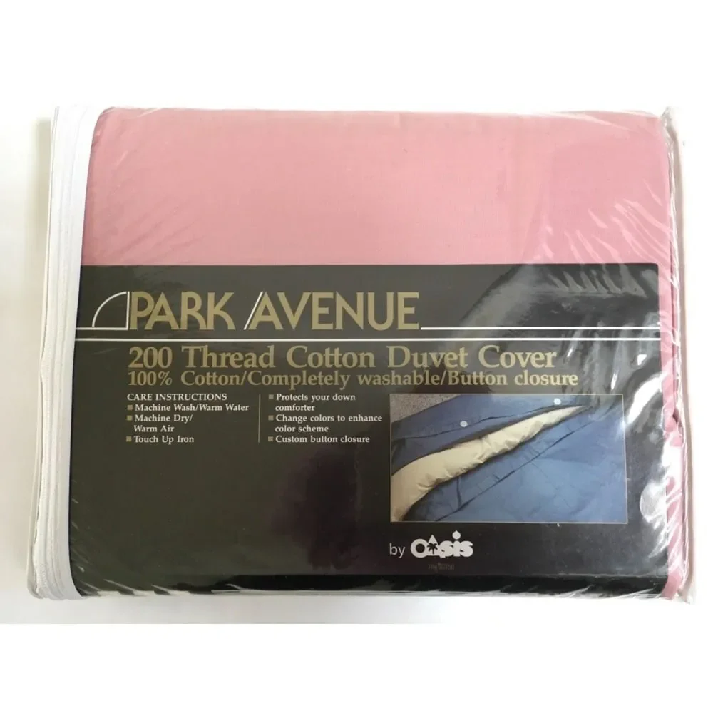Park Avenue 200 Thread Cotton Duvet Cover Twin Rose NEW